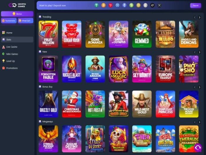 Crypto casino games
